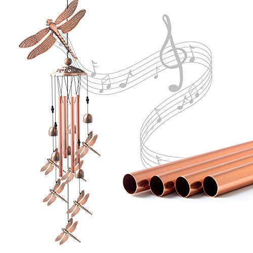 JOBOSI Dragonfly Wind Chimes Wind Chimes Outdoor Garden Decor Garden Gifts Gifts for mom Memorial Wind Chimes Copper Wind Chimes Indoor-Outdoor Wa JOBOSI Dragonfly Wind Chimes Wind Chimes Outdoor Garden Decor Garden Gifts Gifts for mom Memorial Wind Chimes Copper Wind Chimes Indoor-Outdoor Wa