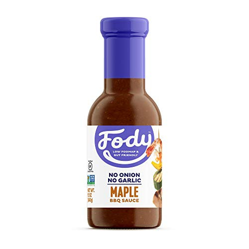 Fody Foods Maple BBQ Sauce - Low FODMAP Certified - Gut Friendly  No Onion  No Garlic - IBS Friendly Kitchen Staple - Gluten Free  Lactose Free  Non G