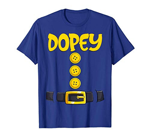 Dopey Halloween Dwarf Costume Color Matching Dopey Shirt T-Shirt