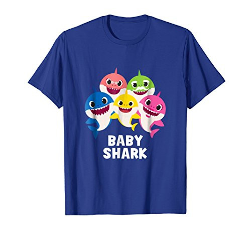 Pinkfong Baby Shark family t-shirt with text