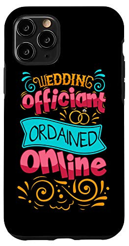 iPhone 11 Pro Wedding Officiant Info Internet Ordained Minister Gift Case