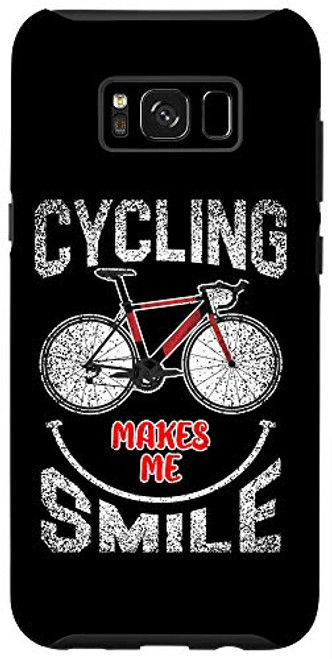 Galaxy S8- Cycling Makes Me Smile Racing Bike Cyclist Gift Cycling Case Galaxy S8- Cycling Makes Me Smile Racing Bike Cyclist Gift Cycling Case