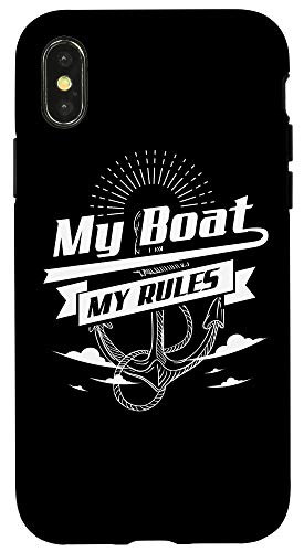 iPhone X-XS Boat Captain - Cute Nautical Cruise Officer Funny Gift Case
