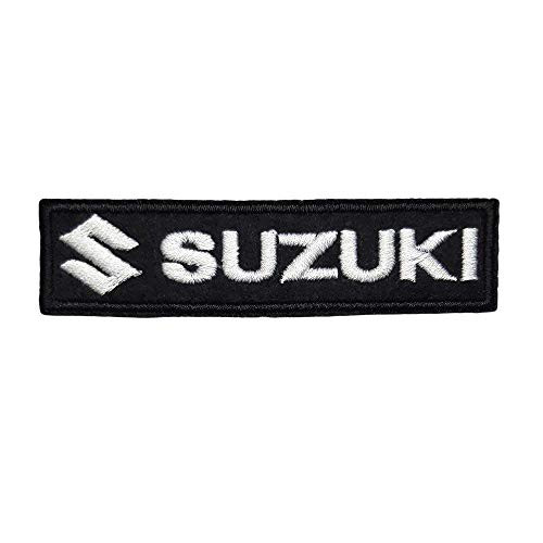 Suzuki Embroidered Patch Iron on-Sew on- Size 8 9 x 2 2 cm -3 5? x 0 9?-- b064-1