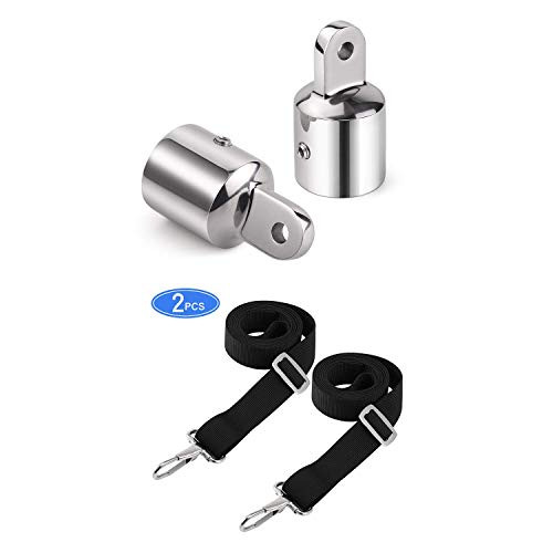 Kohree Bimini Top Caps Eye End Top Fitting Hardware for Boat  Bundle Adjustable Bimini Top Straps 2pcs