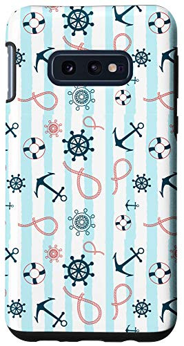 Galaxy S10e Nautical Ocean Anchor Boat Pattern Case