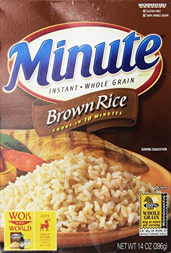Minute Brown Rice 10 minute Instant Whole Grain Rice 14 oz -pack of 2-