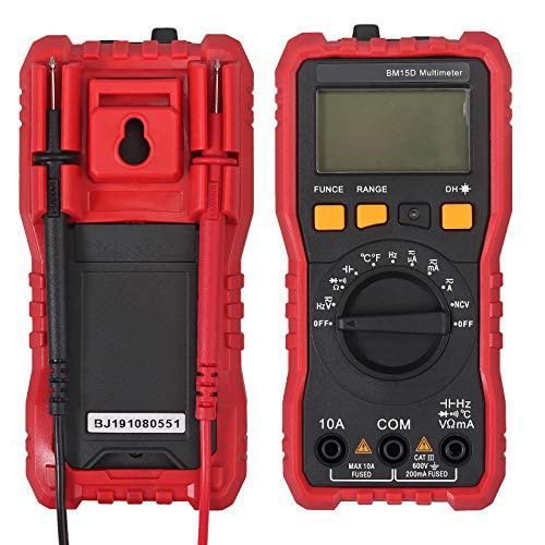 Neoteck TRMS Auto Ranging Digital Multimeter  AC-DC Amp Voltage Ohm Meter Tester with ACVHz Continuity Capacitance Frequency Diode Transistor NCV Dete
