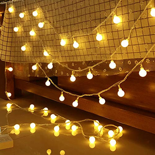 Ellsang LED Globe String Lights  33FT USB Fairy Lights LED String Light for Indoor Outdoor Wedding Birthday Party Garden Bedroom Wall Decorations