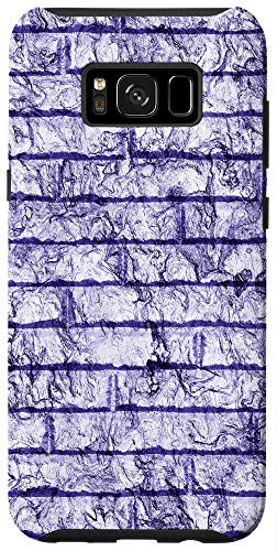 Galaxy S8- Case - purple abstract brick wall pattern phone Case