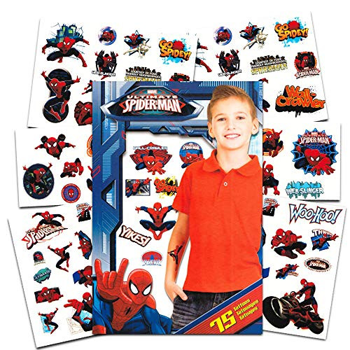 Marvel Spider-Man Temporary Tattoos - 75 Tattoos