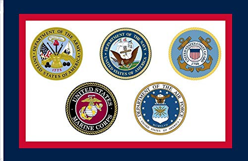 Faylagee-yx United States Armed Forces Flag  5x8 Foot Banner