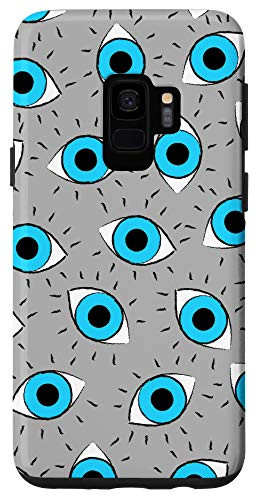Galaxy S9 Evil eye Blue and Gray Phone Case Cover Classic For women Case