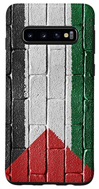 Galaxy S10 Palestine Flag Palestinian Banner on a brick wall Case Galaxy S10 Palestine Flag Palestinian Banner on a brick wall Case