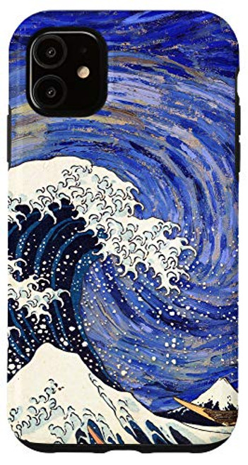 iPhone 11 The Great Wave off Kanagawa Hokusai Van Gogh Starry Night Case iPhone 11 The Great Wave off Kanagawa Hokusai Van Gogh Starry Night Case