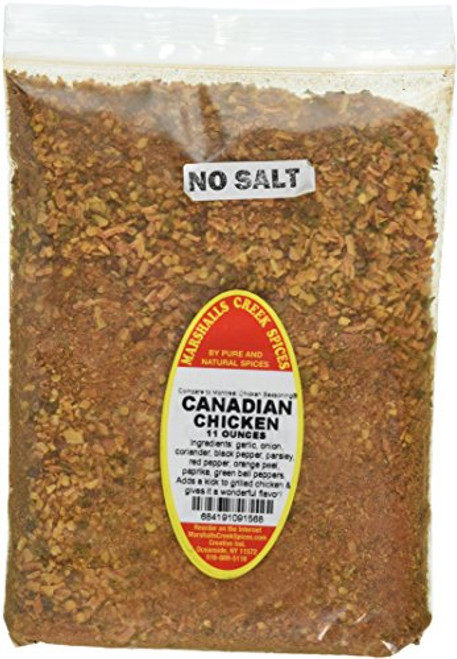 Marshalls Creek Spices Refill Pouch No Salt Seasoning Canadian Chicken 11 Ounce Marshalls Creek Spices Refill Pouch No Salt Seasoning Canadian Chicken 11 Ounce