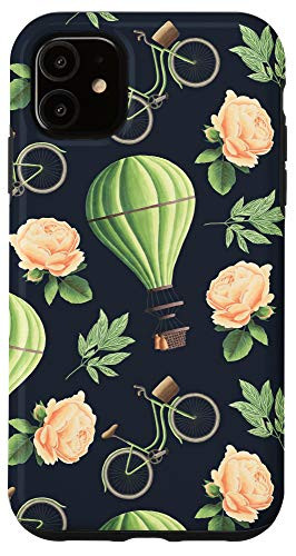 iPhone 11 Case - hot air balloons and bikes objects pattern phone Case