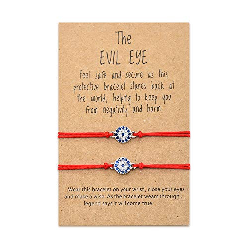 Evil Eye Bracelets Red String Protection Bracelet Nazar Ojo Turco Kabbalah Lucky Friendship Bracelet for Women Men Girls Family Friends Evil Eye Bracelets Red String Protection Bracelet Nazar Ojo Turco Kabbalah Lucky Friendship Bracelet for Women Men Girls Family Friends