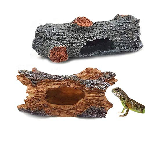 Tfwadmx Reptile Hides and Caves Reptile Resin Habitat Decor Bark Bends Hideaway for Lizards Snakes Leopard Gecko Spiders Frog Small 2Pcs Tfwadmx Reptile Hides and Caves Reptile Resin Habitat Decor Bark Bends Hideaway for Lizards Snakes Leopard Gecko Spiders Frog Small 2Pcs