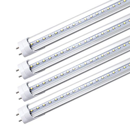LightingWill LED T8 Light Tube 4FT Daylight White 5000K Dual-End Powered Ballast Bypass 2000Lumen 18W -40W Equivalent Fluorescent Bulb Replacement- LightingWill LED T8 Light Tube 4FT Daylight White 5000K Dual-End Powered Ballast Bypass 2000Lumen 18W -40W Equivalent Fluorescent Bulb Replacement-