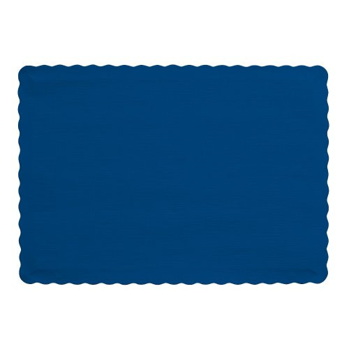 Creative Converting 50 Count Touch of Color Paper Placemats, Navy