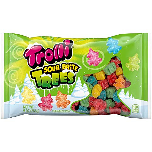 Trolli Sour Brite Trees Candy  9 Ounce  Pack of 12
