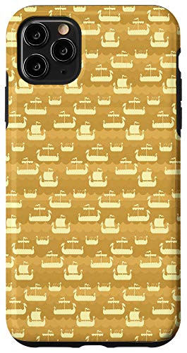 iPhone 11 Pro Max Vintage Seafarer Pattern Sea Boat Ship Men Boys Case