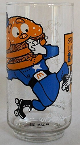 Vintage MCDONALDLAND BIG MAC Collectible Glass -1977 Edition-