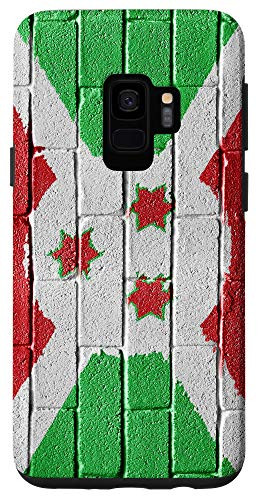Galaxy S9 Burundi Flag Burundian Banner on a brick wall Case