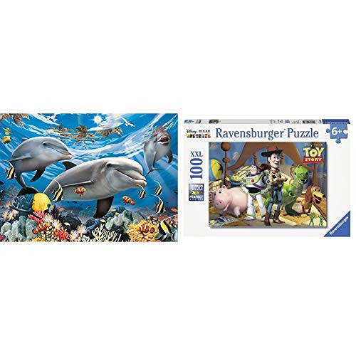 Ravensburger Caribbean Smile 60 Piece Jigsaw Puzzle for Kids and Disney Pixar Toy Story 100 Piece Jigsaw Puzzle for Kids  Every Piece is Unique  Piece