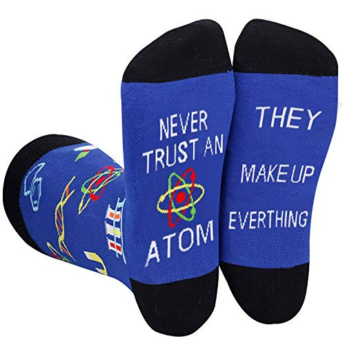 Funny Chemistry Science Lab Socks For Men-Novelty Chemistry Science Biology Gifts For Teacher Nerd