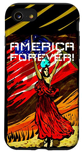 iPhone SE -2020- - 7 - 8 Patriotic American Flag Vintage Classic Distressed Case Case