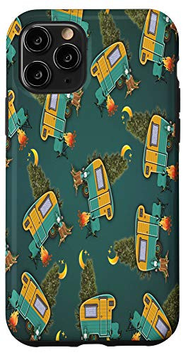 iPhone 11 Pro Camping Decor Print Vintage Net Outdoors Camper Case