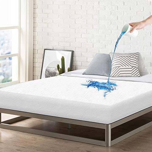 FANCY QUEEN Bedding Waterproof Mattress Protector  100 Cotton Terry Hypoallergenic Mattress Pad Cover Fitted 8-18 Deep  Breathable and Noiseless Matt