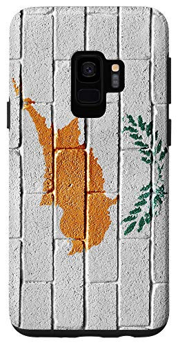 Galaxy S9 Cyprus Flag Cypriot Banner on a brick wall Case