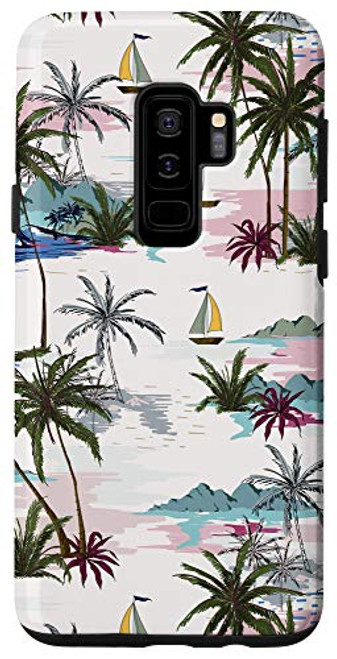 Galaxy S9- Island Sailing Boat Ocean Watercolor Case