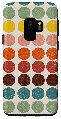 Galaxy S9 Classic Retro Bubbles And Dots for 70s 80s lovers Case