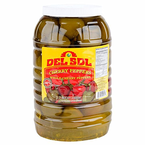 Del Sol 1 Gallon Whole Cherry Peppers By TableTop King