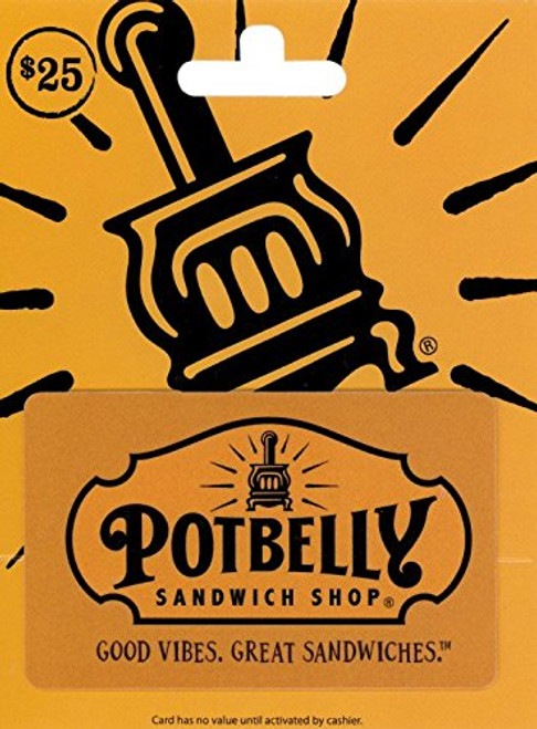 Potbelly Sandwich Shops Gift Card 25 Potbelly Sandwich Shops Gift Card 25