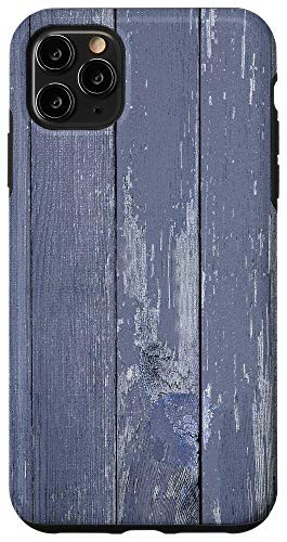 iPhone 11 Pro Max PRETTY RUSTIC WOOD PHONE CASE SHABBY CHIC PHONE CASE BLUE Case
