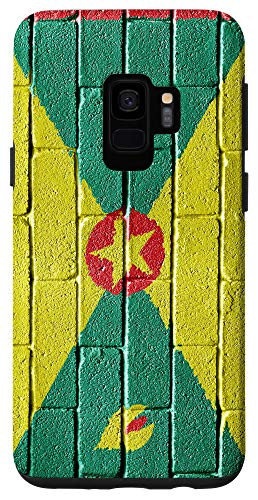 Galaxy S9 Grenada Flag Grenadian Banner on a brick wall Case