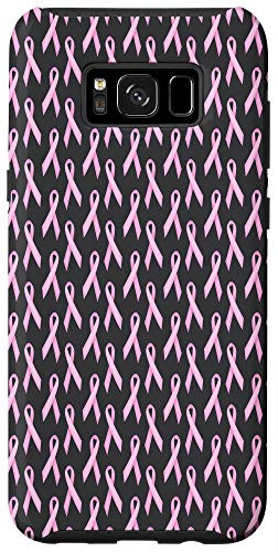 Galaxy S8- Breast Cancer Awareness Month Pink Ribbons Black Case