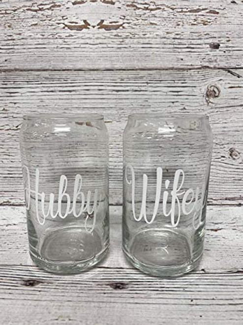 Hubby Wifey Beer Can Glasses Wedding Toasting Flutes Couple Bridal Shower Engagement Gift Anniversary Present Mr Mrs Hubby Wifey Beer Can Glasses Wedding Toasting Flutes Couple Bridal Shower Engagement Gift Anniversary Present Mr Mrs