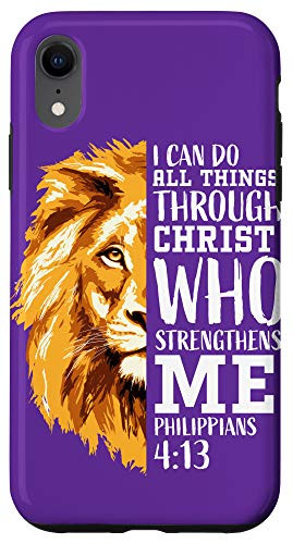 iPhone XR I Can Do All Things Through Christ Verse Christian Gifts Men Case