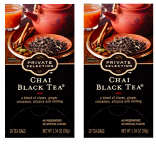 Private Selection Chai Black Tea 20 ct -2 pack-