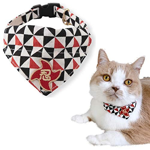Necoichi Ninja Cat Bandana Collar -Black-