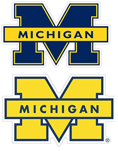 University of Michigan Vinyl Stickers --Any-Size--Football Michigan Wolverines Vinyl deacl for Car Bumper Truck Laptop Window Team Logo NCAA -7-