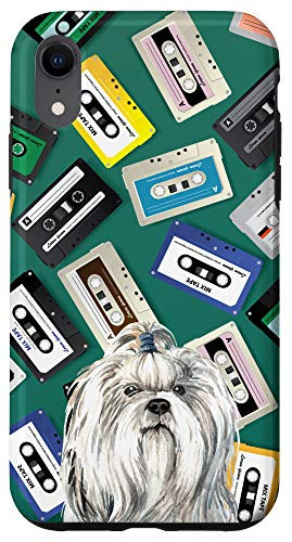 iPhone XR Shih Tzu Dog Vintage Retro Cassette Tape Classic Pattern Case