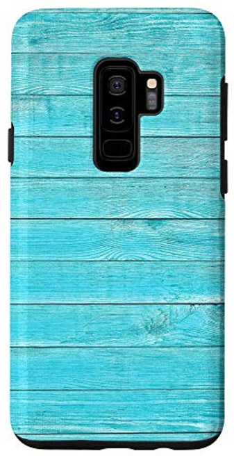 Galaxy S9- Turquoise Rustic Farmhouse Panel Weathered Woodgrain Shiplap Case Galaxy S9- Turquoise Rustic Farmhouse Panel Weathered Woodgrain Shiplap Case
