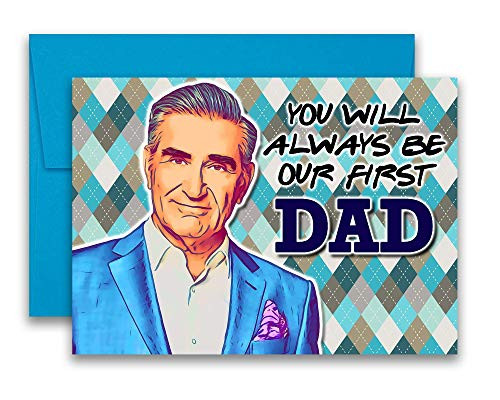 Schitts Creek Fathers Day Johnny Rose Dad Birthday Card 5x7 inches w-Envelope